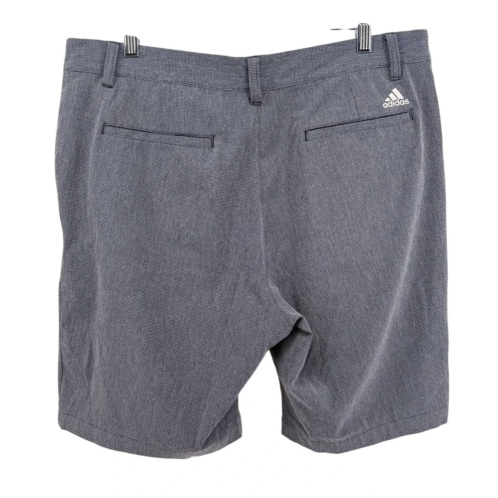 (Lot of 2) Adidas Golf Shorts Mens 34 Pre-Owned Grey/Blue Textured Performance